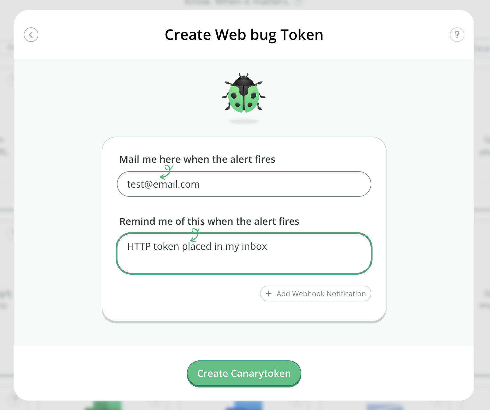Creating an HTTP token