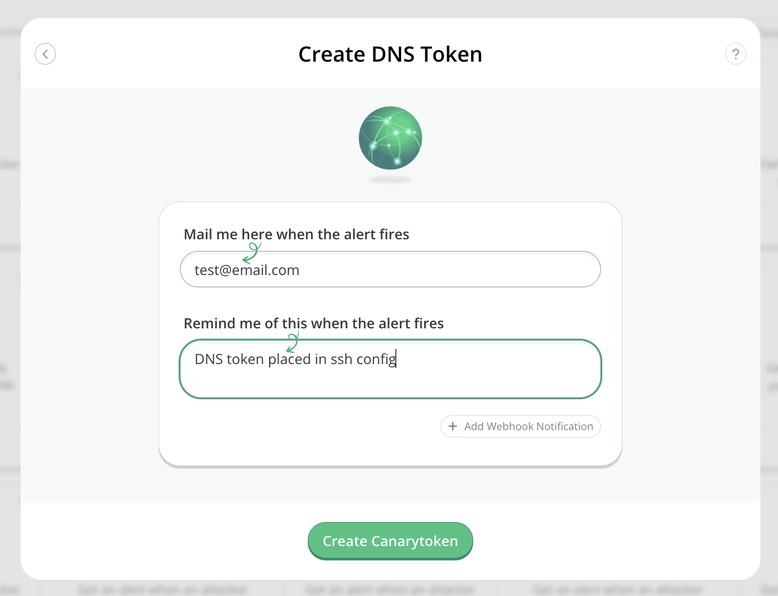 Creating a DNS Canarytoken